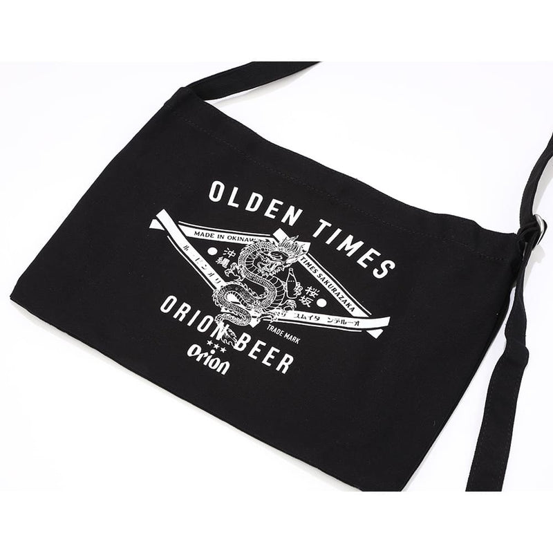 【ORION×OLDENTIMES 24初売り】那覇桜坂ショルダーバッグ "TRADE MARK(辰)"（カラー：BLACK）