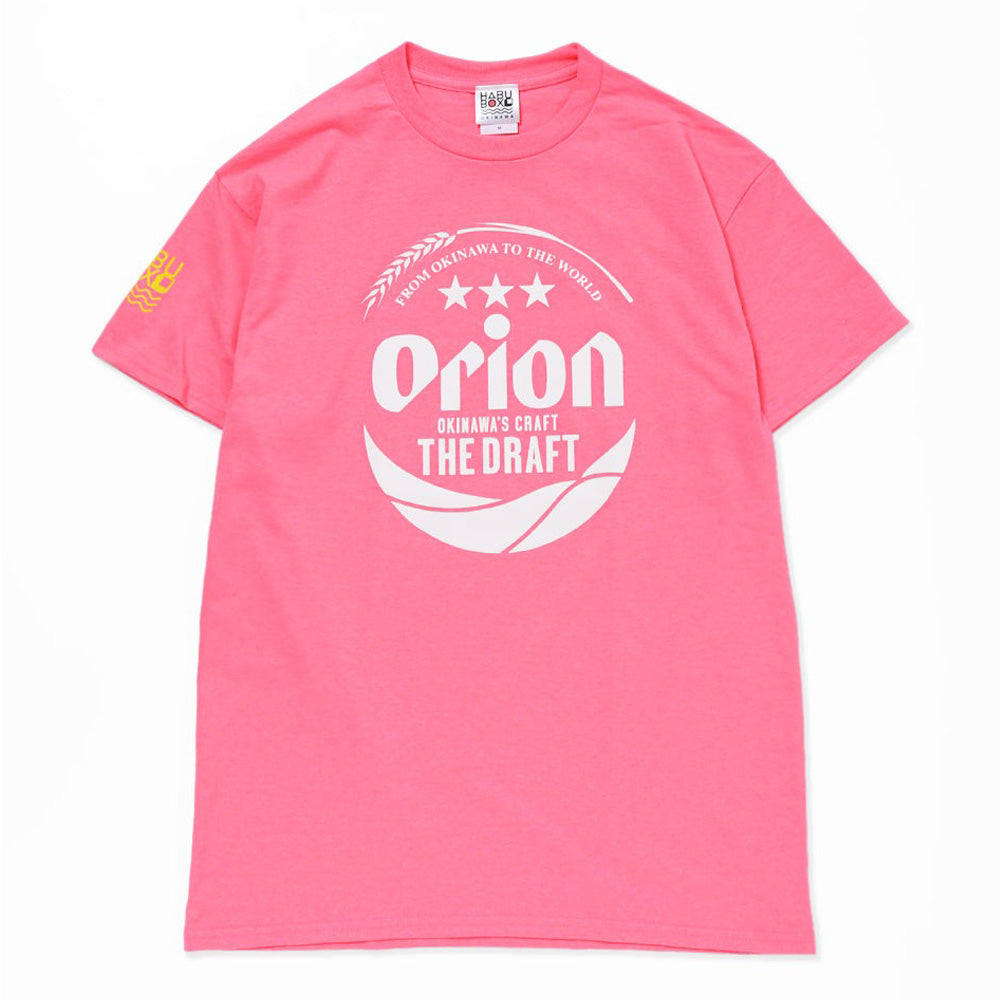 オリオンビッグロゴ半袖Tシャツ　セーフティピンク