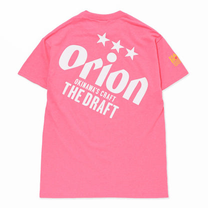 オリオンビッグロゴ半袖Tシャツ　セーフティピンク