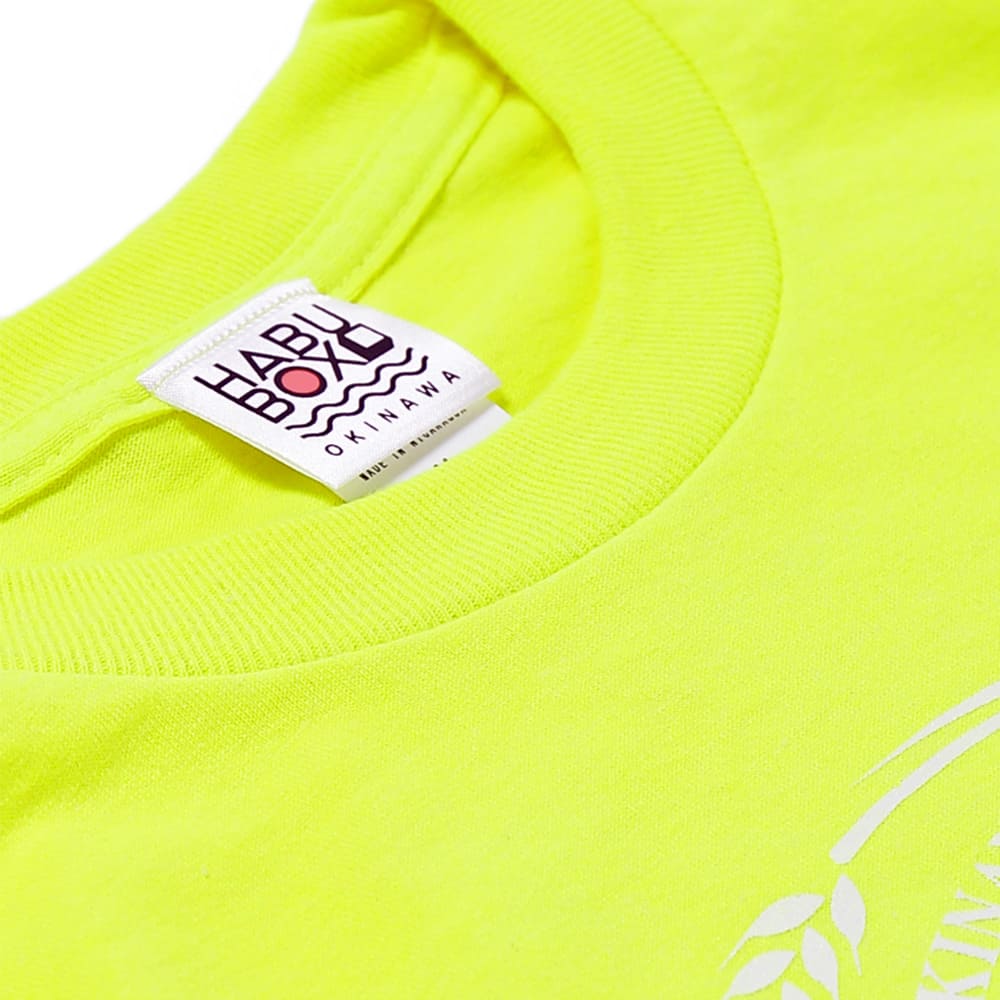 オリオンビッグロゴL/S Tシャツ　セーフティグリーン