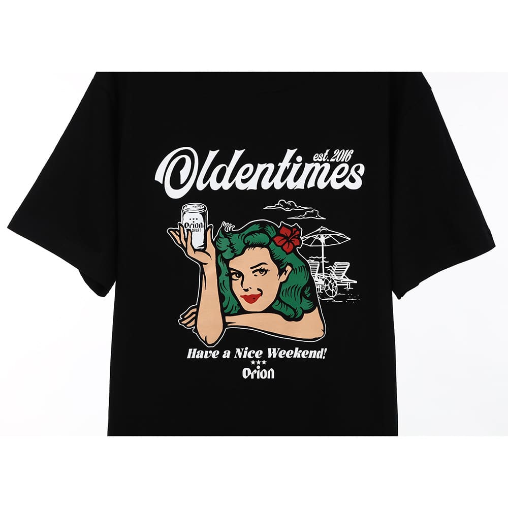 【ORION×OLDENTIMES】2024夏 那覇桜坂Tシャツ　カラー：ブラック