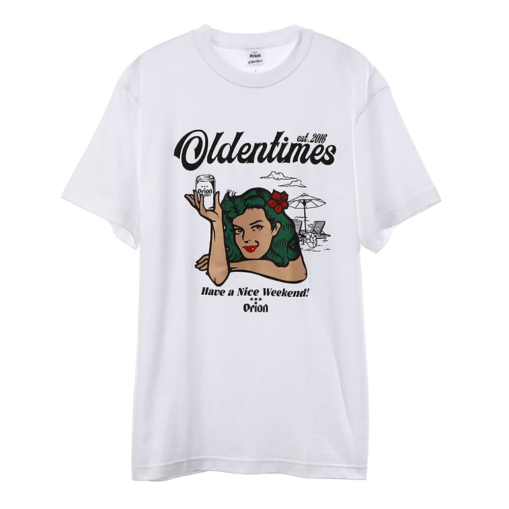 【ORION×OLDENTIMES】2024夏 那覇桜坂Tシャツ　カラー：ホワイト