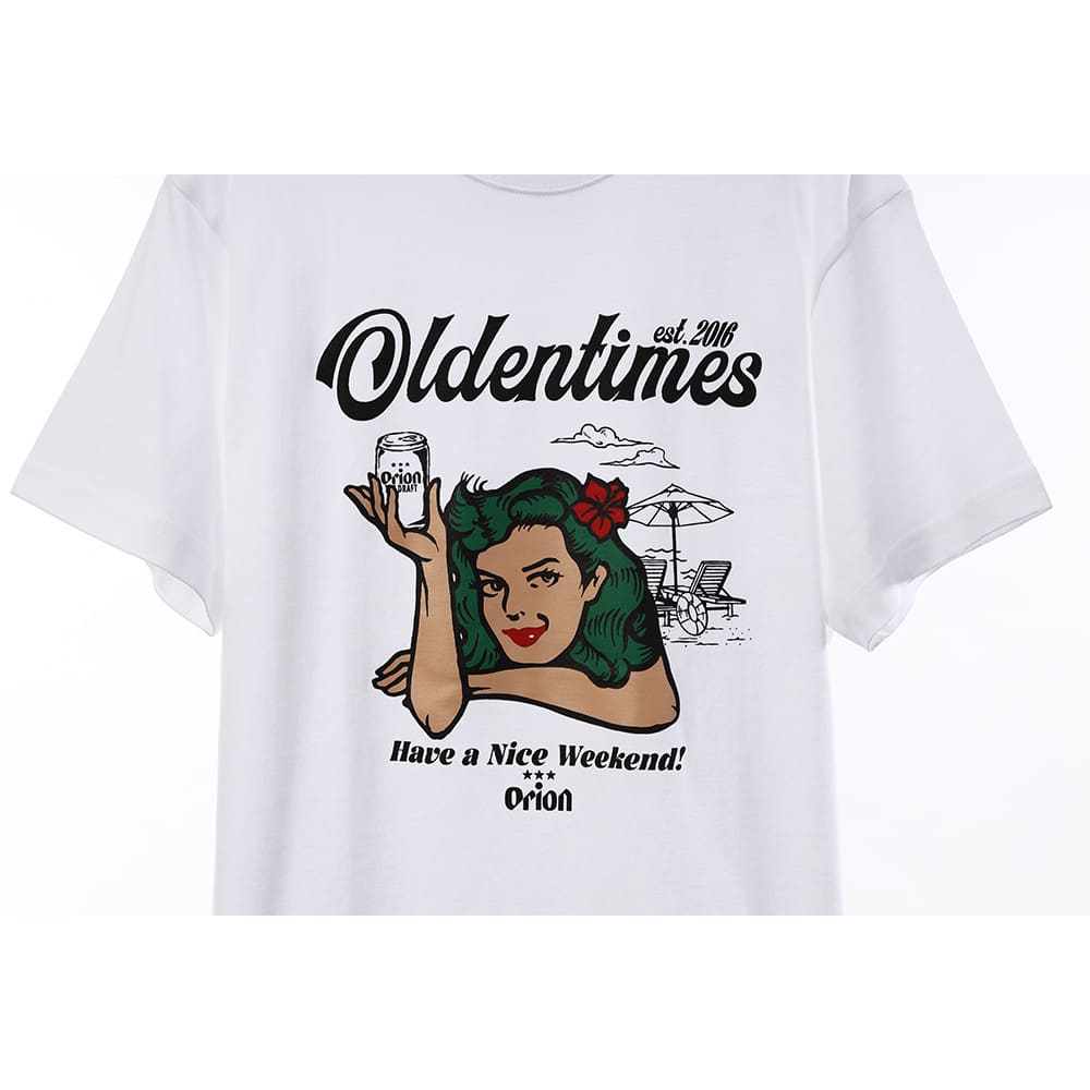 【ORION×OLDENTIMES】2024夏 那覇桜坂Tシャツ　カラー：ホワイト