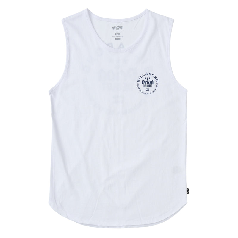 【BILLABONG × ORION】ORION THE DRAFT TANK　（カラー：WHITE）