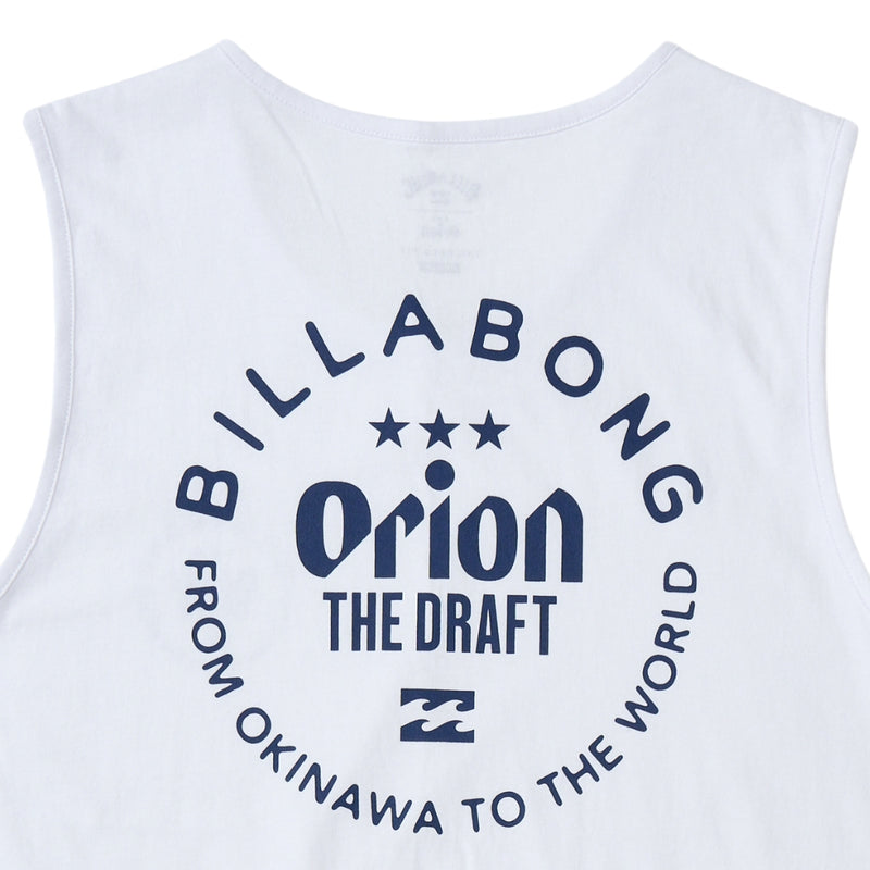 【BILLABONG × ORION】ORION THE DRAFT TANK　（カラー：WHITE）