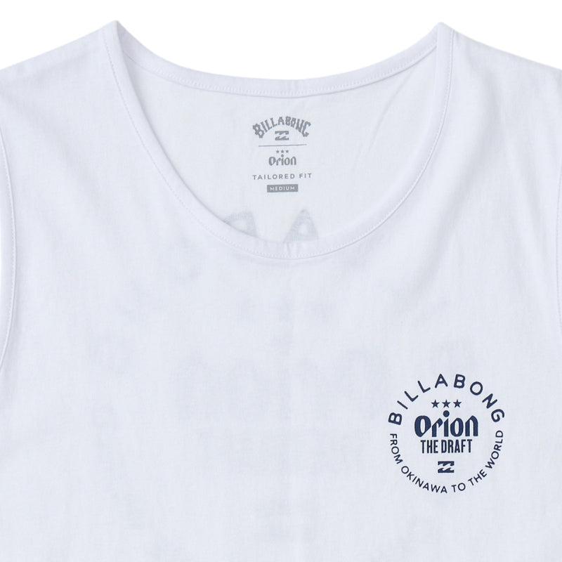 【BILLABONG × ORION】ORION THE DRAFT TANK　（カラー：WHITE）