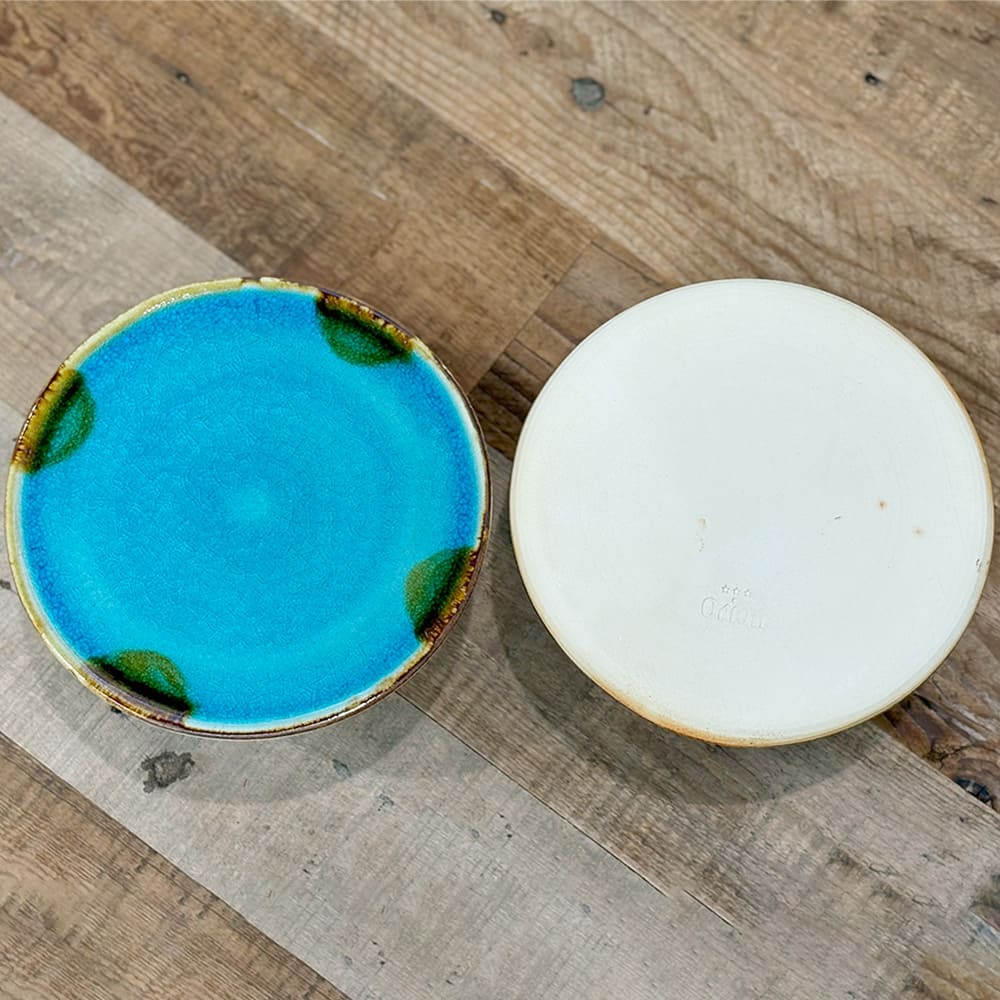 オリジナル やちむん（焼き物）21cmプレート “Al mare” – オリオン