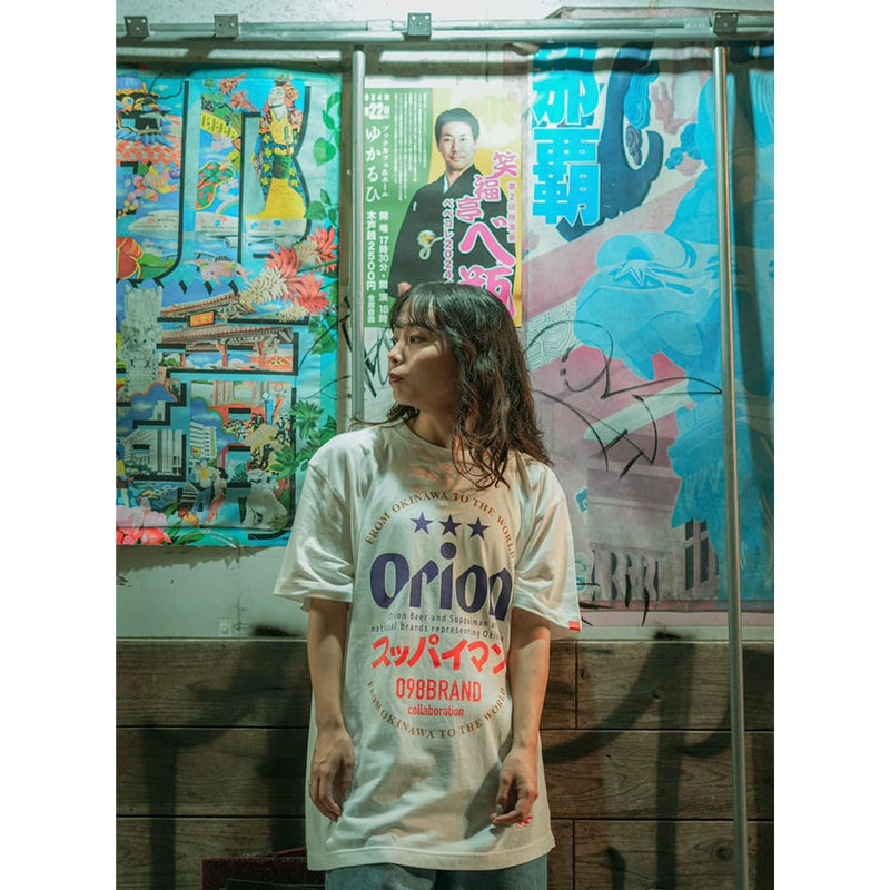 オリオン×スッパイマン　チャンプルーTシャツ（カラー：ホワイト）