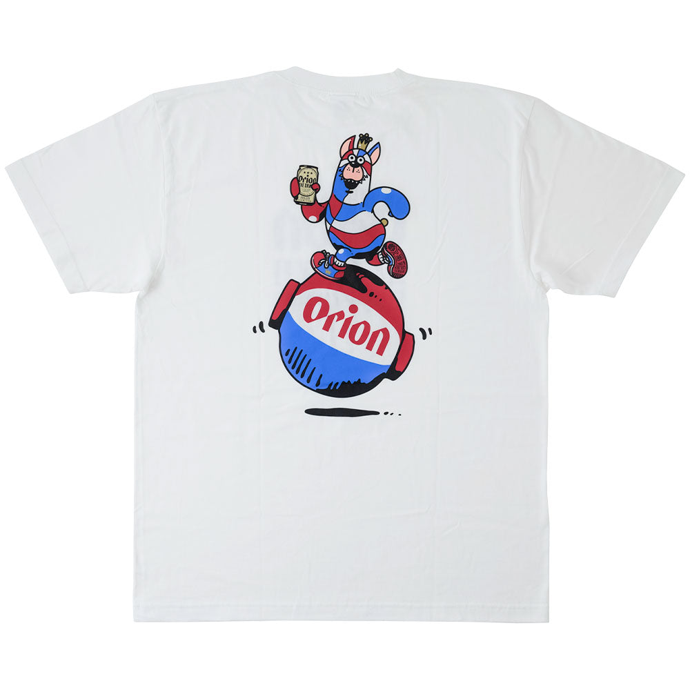 RYUKYU GOLDEN KINGS×ORION 提灯ゴーディー Tシャツ　カラー：WHITE
