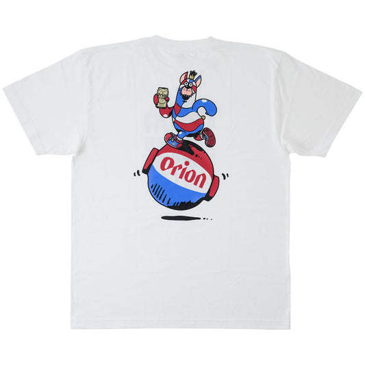 RYUKYU GOLDEN KINGS×ORION 提灯ゴーディー Tシャツ　カラー：WHITE