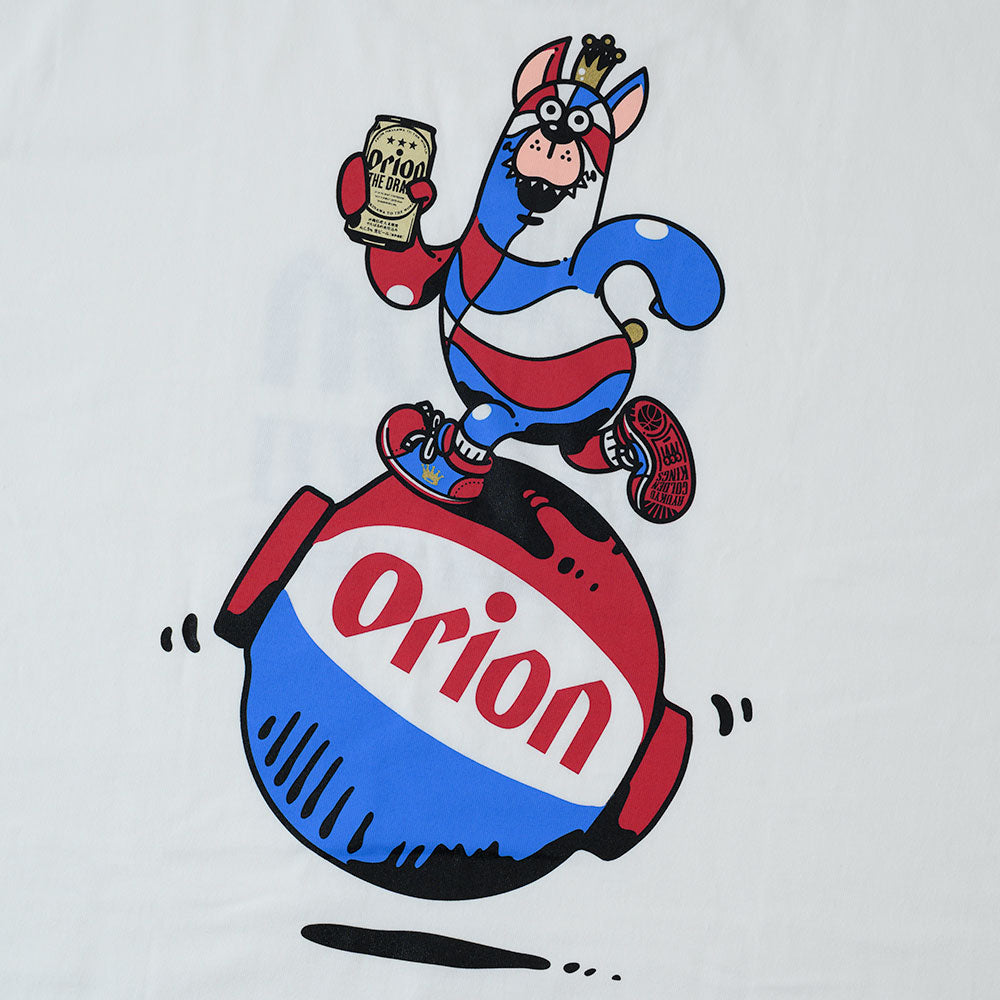 RYUKYU GOLDEN KINGS×ORION 提灯ゴーディー Tシャツ　カラー：WHITE