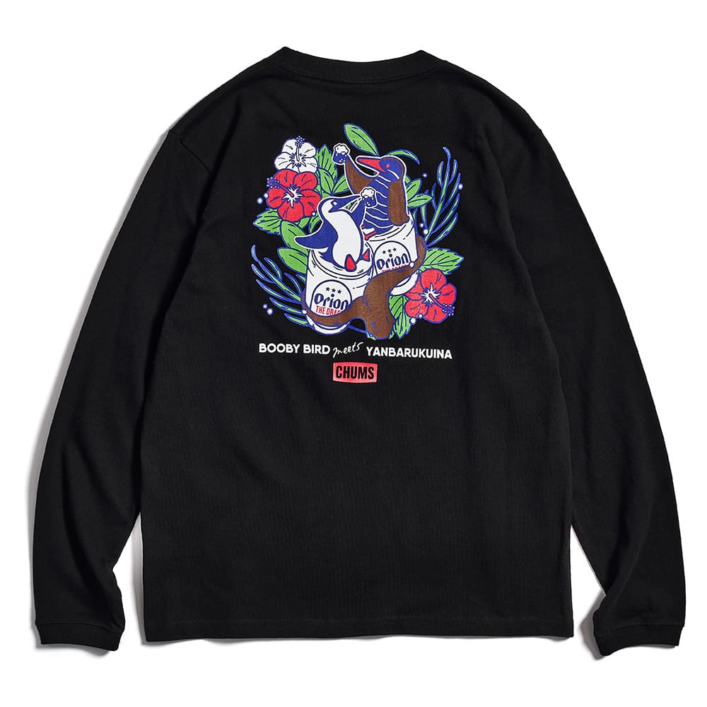 【ORION×CHUMS コラボ24秋】OWYC24 ﾔﾝﾊﾞﾙｸｲﾅ ｶﾘｰ! ロングスリーブTシャツ カラー：ブラック