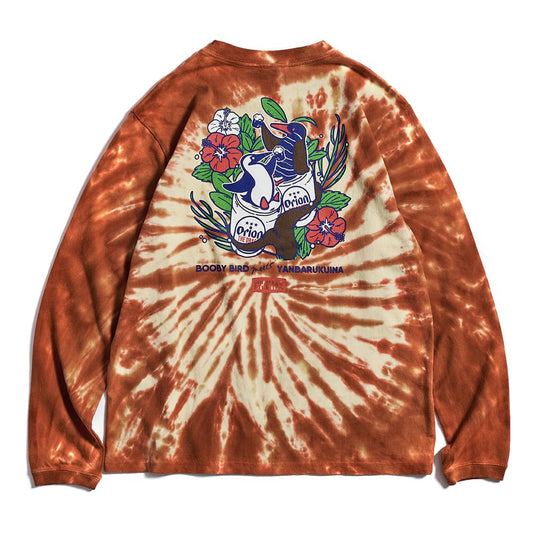【ORION×CHUMS コラボ】OWYC24 ﾔﾝﾊﾞﾙｸｲﾅ ｶﾘｰ! ロングスリーブTシャツ  カラー：ブラウンタイダイ