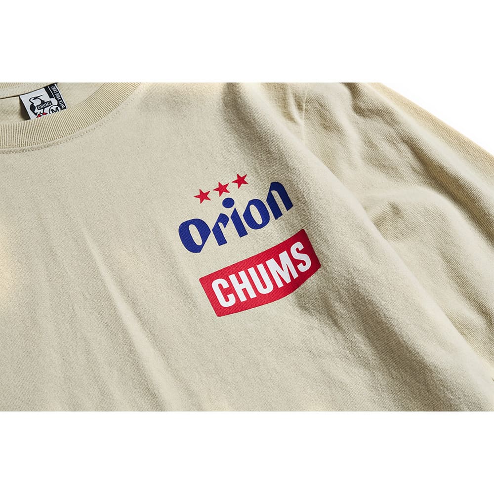 新品未開封品【ORION×CHUMS】ロングスリーブTシャツ，ホワイト ORION×CHUMS コラボ24秋】ロングスリーブTシャツ カラー
