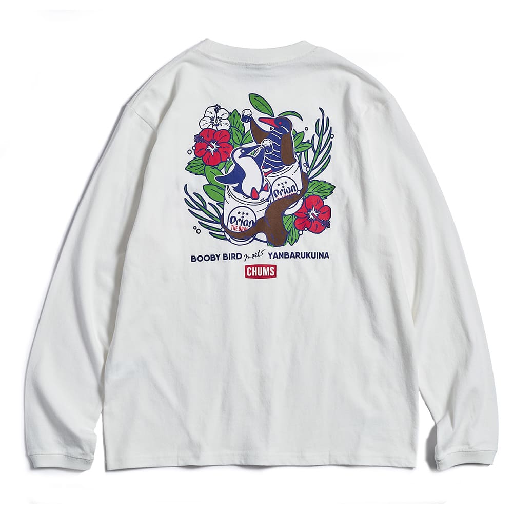 【ORION×CHUMS コラボ24秋】 OWYC24 ﾔﾝﾊﾞﾙｸｲﾅ ｶﾘｰ! ロングスリーブTシャツ　カラー：ホワイト