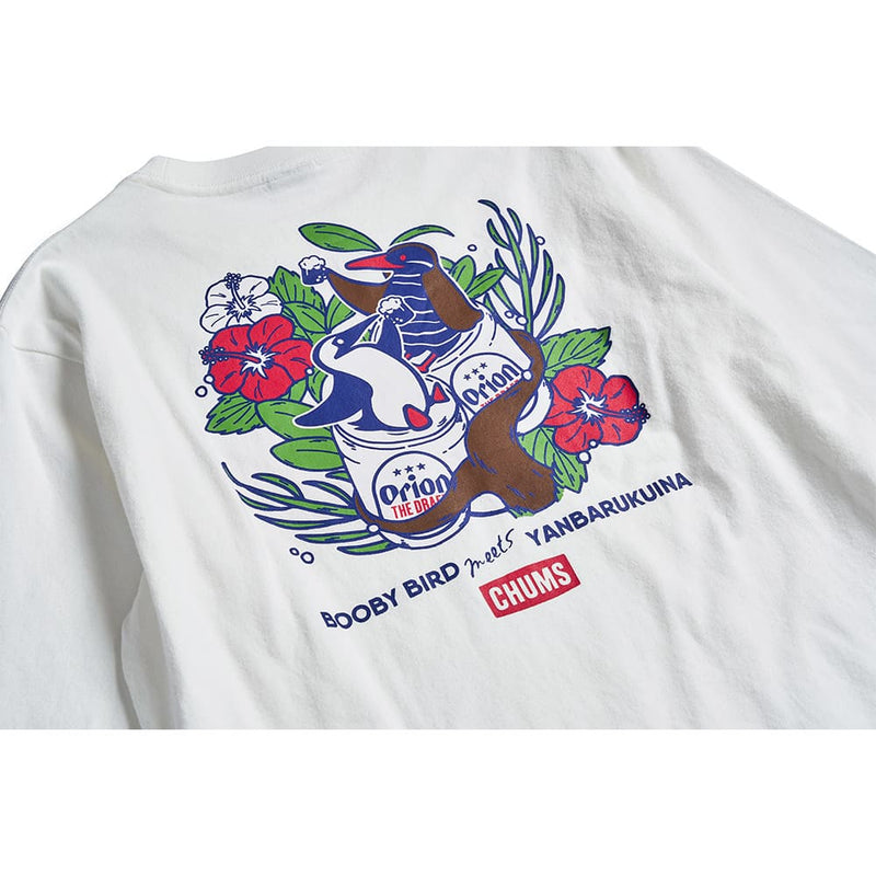 【ORION×CHUMS コラボ24秋】 OWYC24 ﾔﾝﾊﾞﾙｸｲﾅ ｶﾘｰ! ロングスリーブTシャツ　カラー：ホワイト