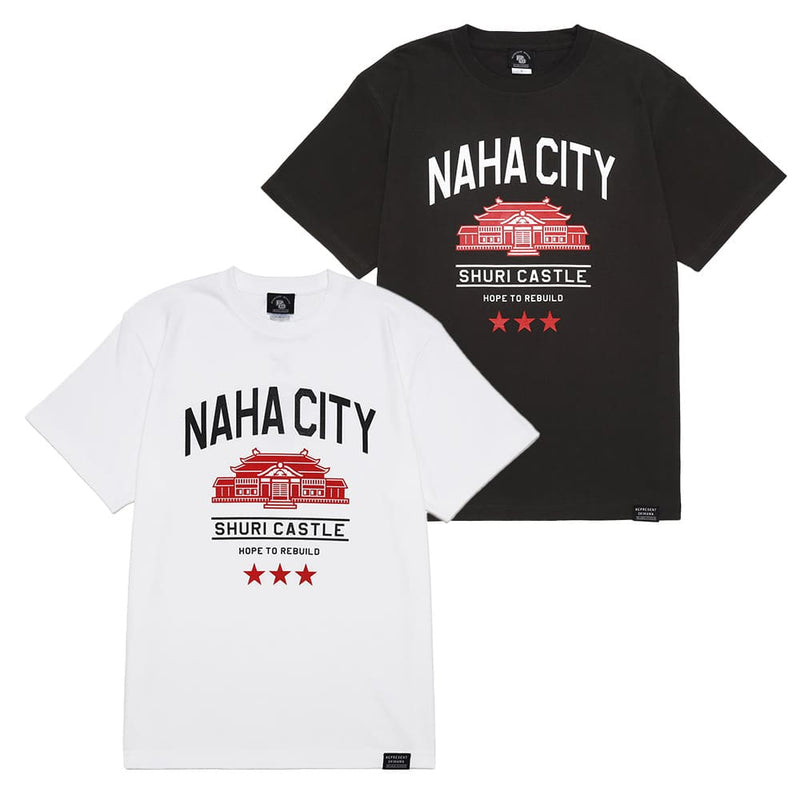 【11/18再入荷】NAHA CITY SHURI Tシャツ 【ORION×REPRESENT OKINAWA】（カラー：スミ）