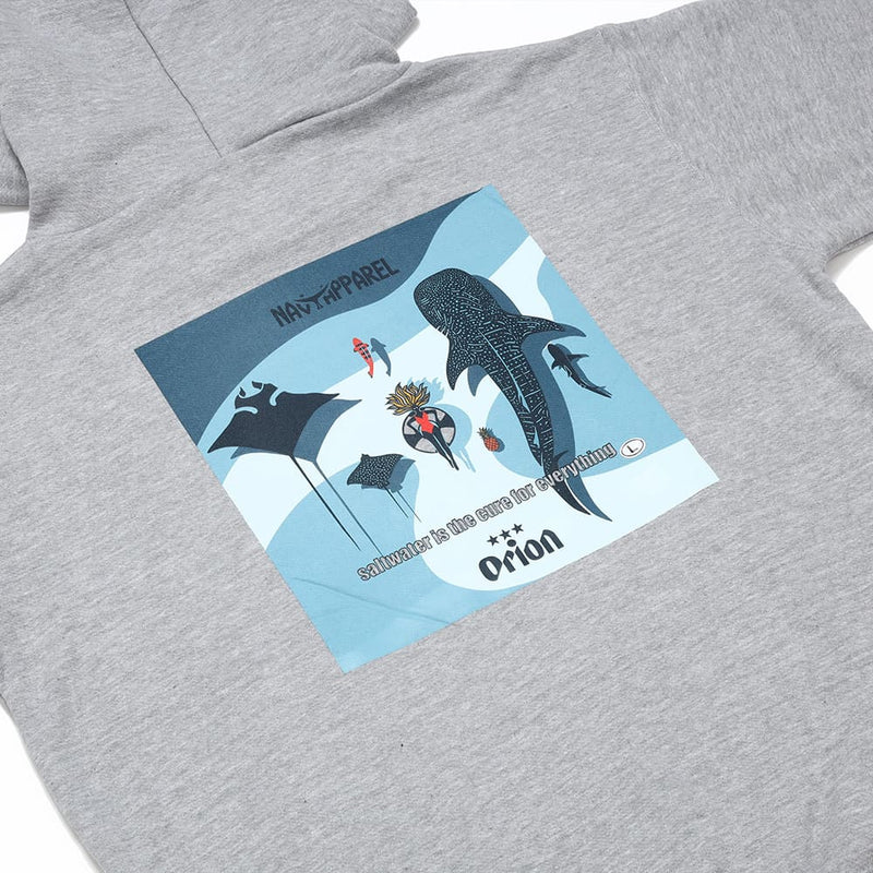 OKINWA SEA TRIP パーカー 【ORION×NAVY APPAREL】（カラー：グレー）