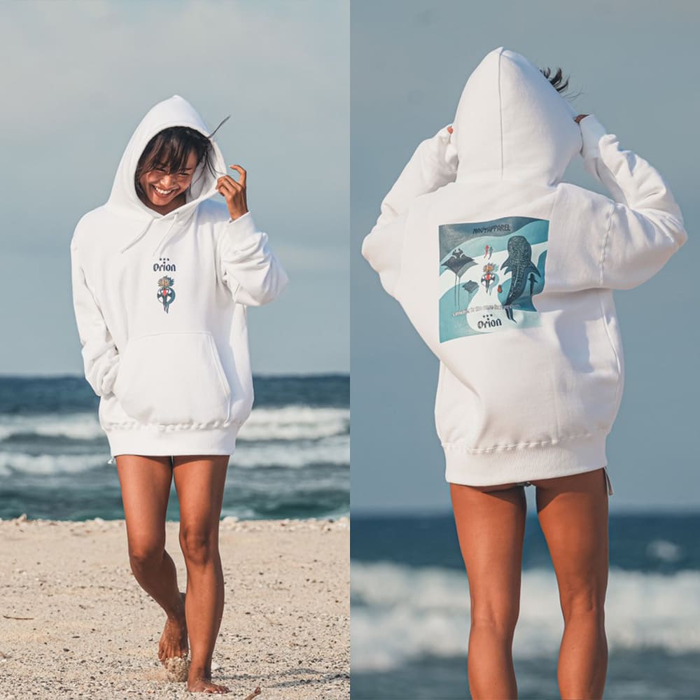 OKINWA SEA TRIP パーカー 【ORION×NAVY APPAREL】（カラー：ホワイト