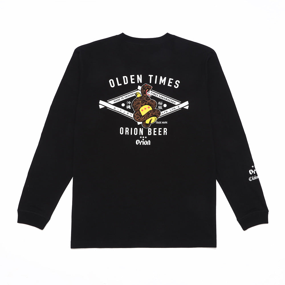 【ORION×OLDENTIMES 25初売り】那覇桜坂ロングスリーブTシャツ　ブラック