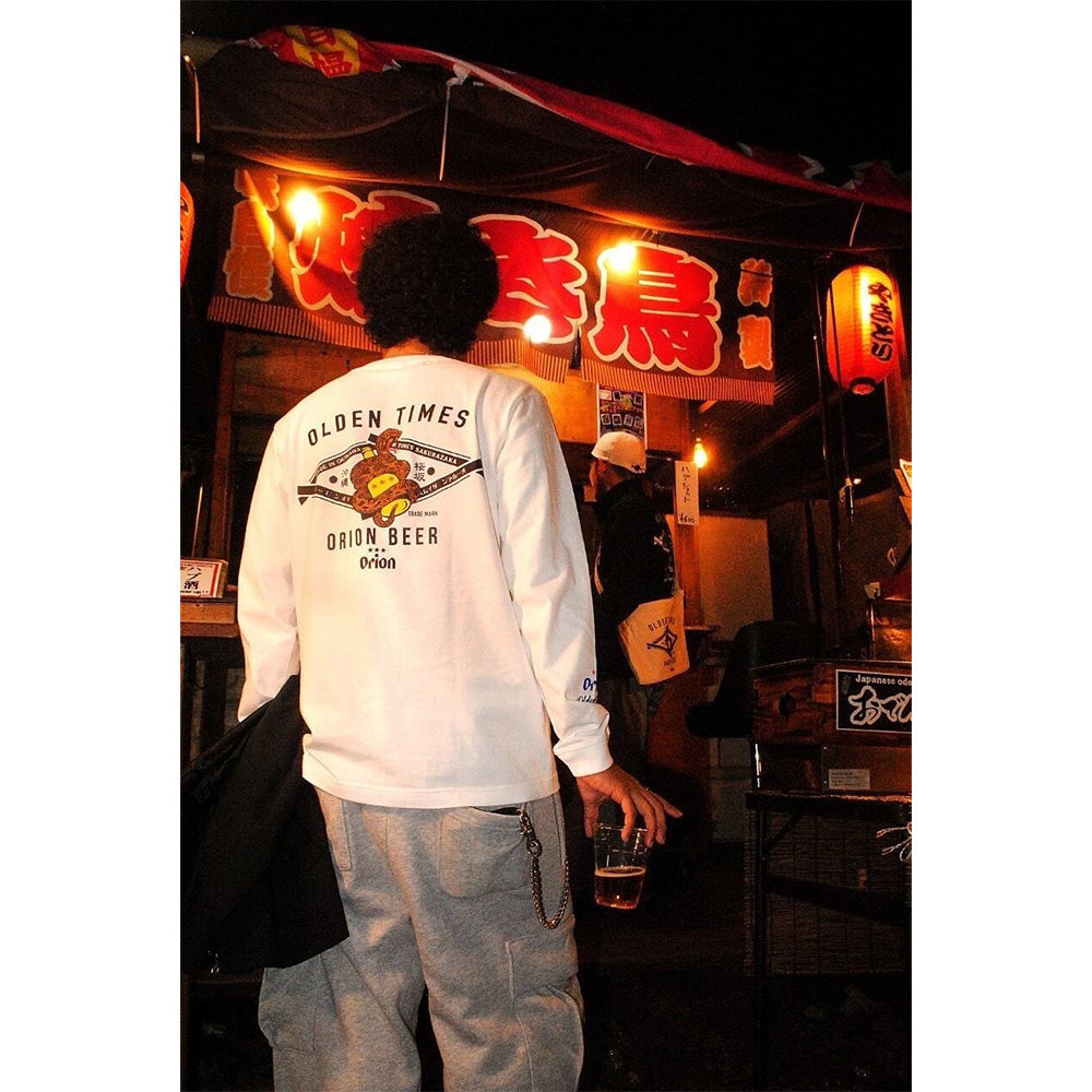 【ORION×OLDENTIMES 25初売り】那覇桜坂ロングスリーブTシャツ　ホワイト