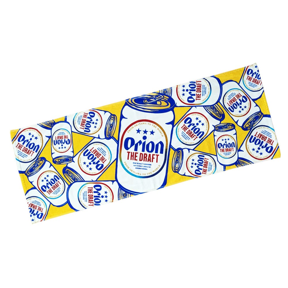ザ・ドラフト缶ロゴ スポーツタオル （カラー：イエロー）