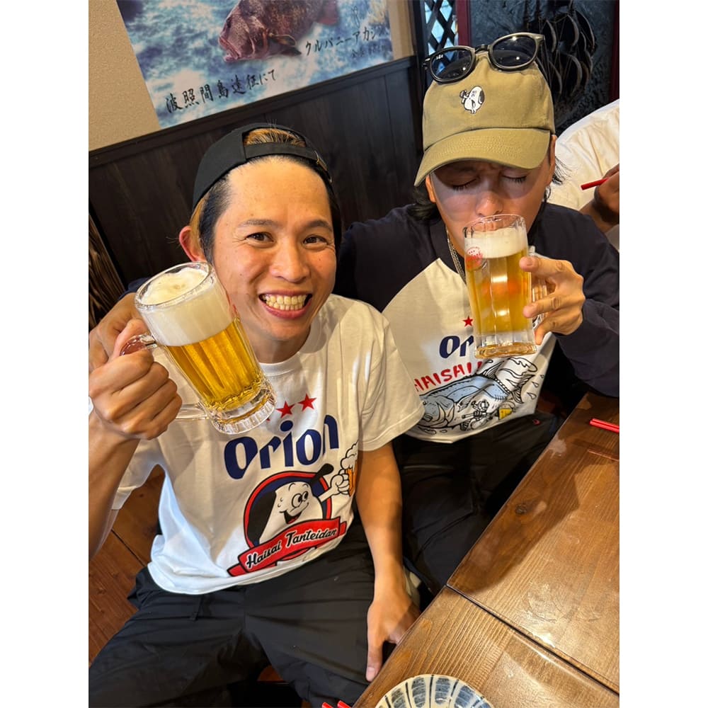 【ハイサイ探偵団×オリオンビール】 ステッカー （チャッピー＆GT・チャッピー乾杯） 2枚セット