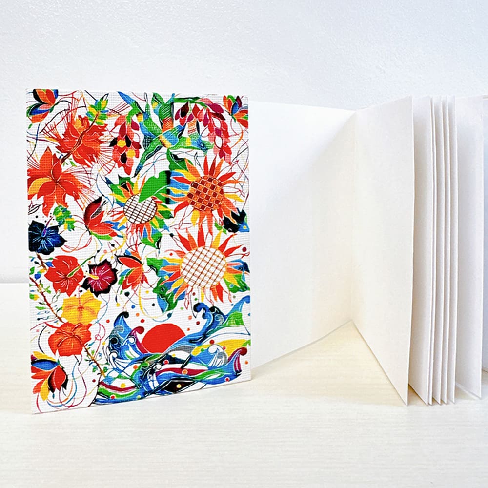 デイゴデザイン 石垣島の花々を描いた 御朱印帳