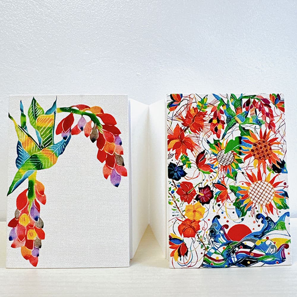 デイゴデザイン 石垣島の花々を描いた 御朱印帳