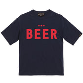 BEERロゴTシャツ　NAVY