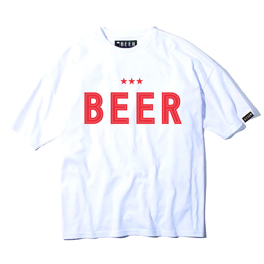 BEERロゴTシャツ　WHITE