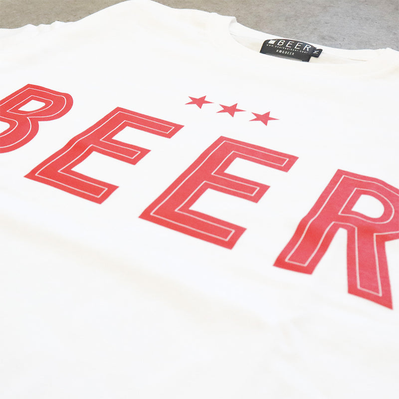 BEERロゴTシャツ　WHITE