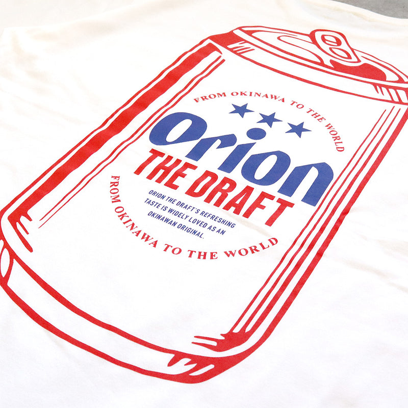 BEER 缶ロゴポケットTシャツ　WHITE