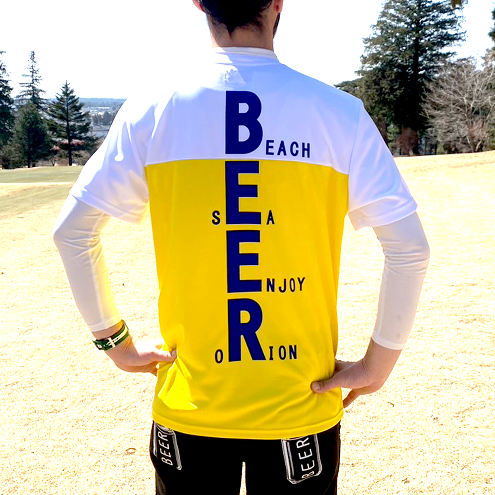 BEERゴルフ モックネックTシャツ