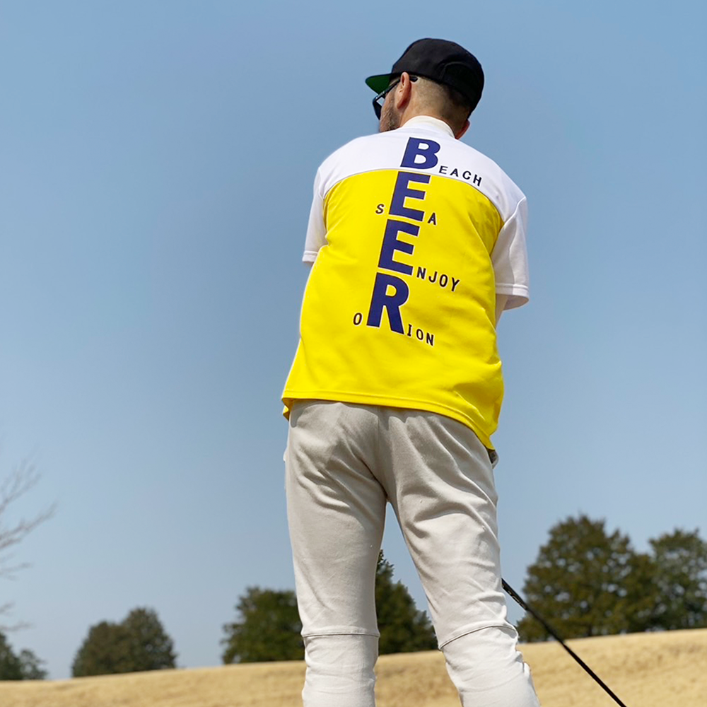 BEERゴルフ モックネックTシャツ
