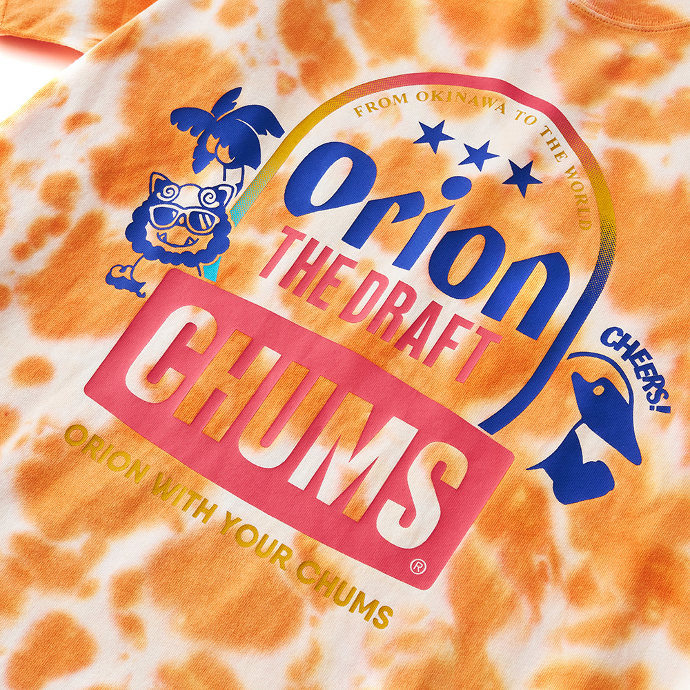 【チャムスコラボ】OWYC THE DRAFT T-Shirt　Orange Tie-Dye