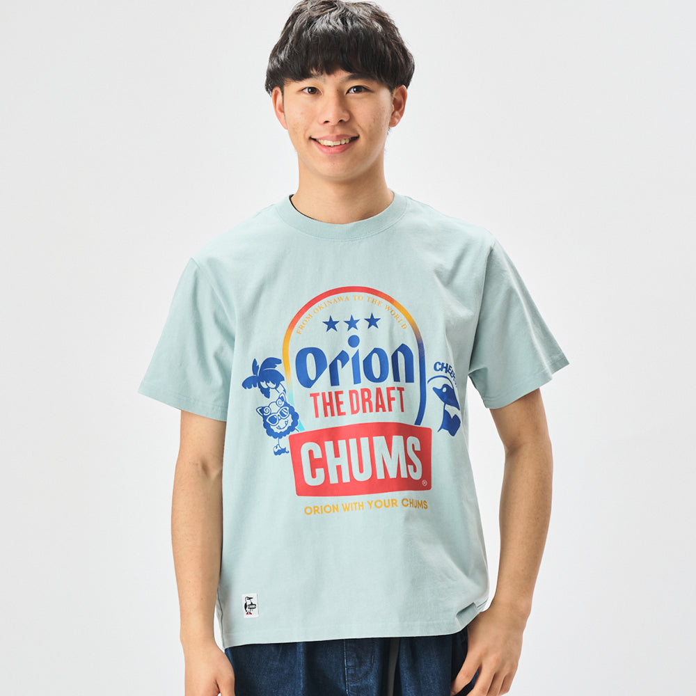 【チャムスコラボ】OWYC THE DRAFT T-Shirt　SKY