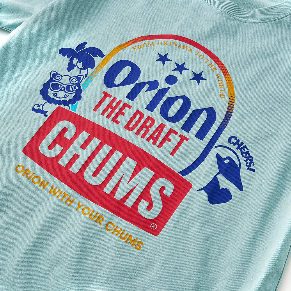 【チャムスコラボ】OWYC THE DRAFT T-Shirt　SKY
