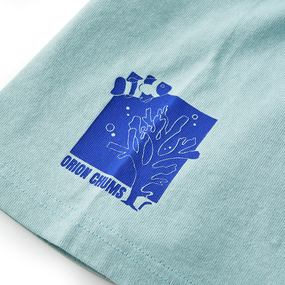 【チャムスコラボ】OWYC THE DRAFT T-Shirt　SKY