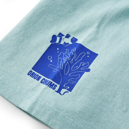 【チャムスコラボ】OWYC THE DRAFT T-Shirt　SKY