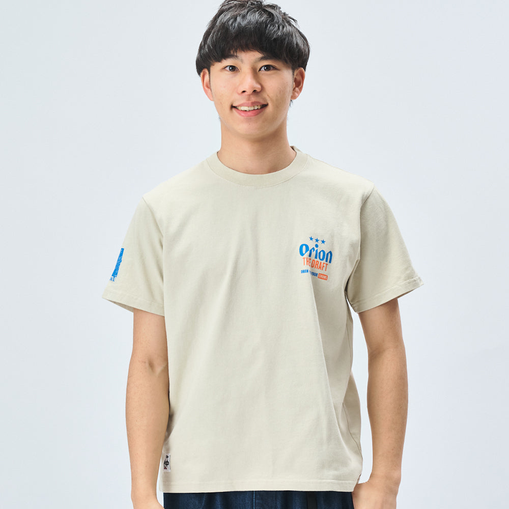 【チャムスコラボ】OKINAWA CALLING T-Shirt　GREIGE
