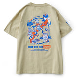 【チャムスコラボ】OKINAWA CALLING T-Shirt　GREIGE