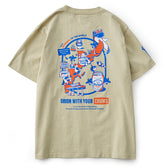 【チャムスコラボ】OKINAWA CALLING T-Shirt　GREIGE