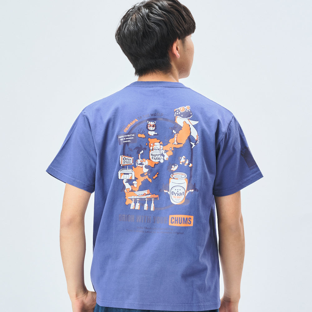 【チャムスコラボ】OKINAWA CALLING T-Shirt　PURPLE