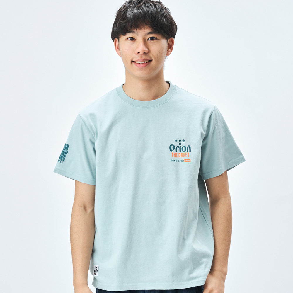 【チャムスコラボ】OKINAWA CALLING T-Shirt　SKY