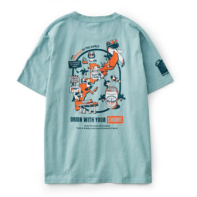 【チャムスコラボ】OKINAWA CALLING T-Shirt　SKY