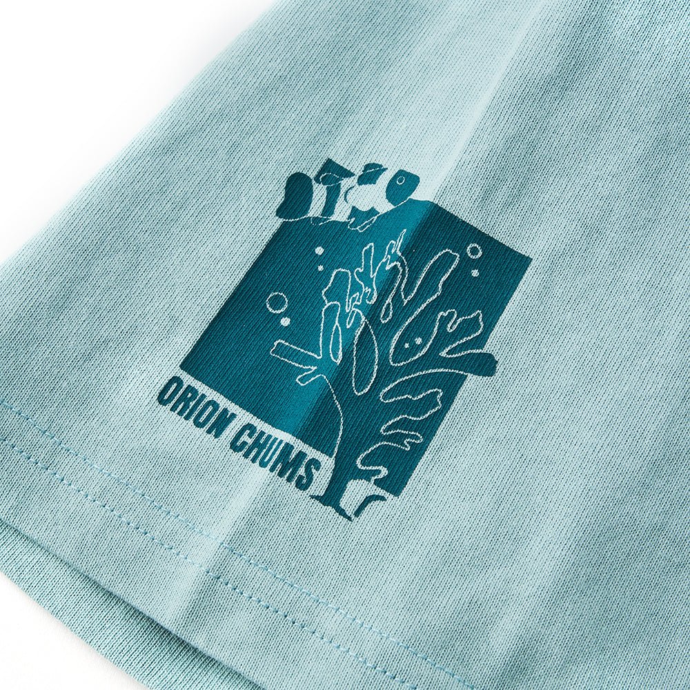 【チャムスコラボ】OKINAWA CALLING T-Shirt　SKY