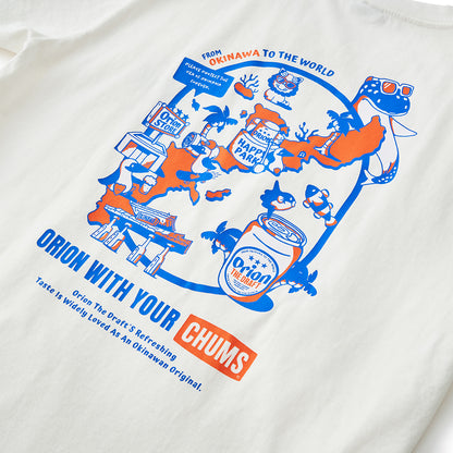 【チャムスコラボ】OKINAWA CALLING T-Shirt　WHITE