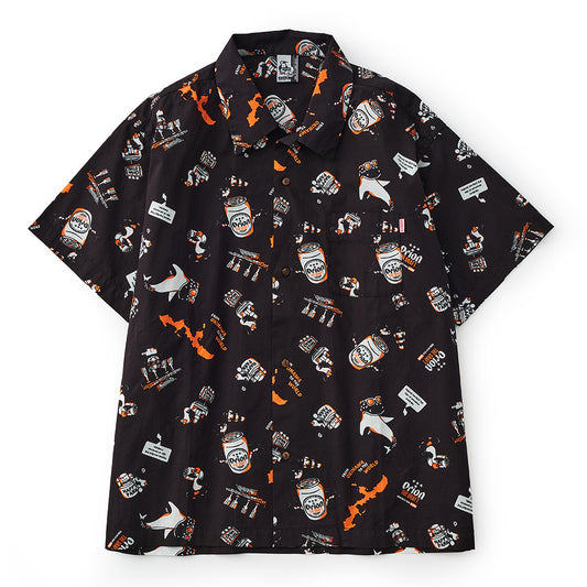 【チャムスコラボ】OKINAWA CALLING Shirt　BLACK
