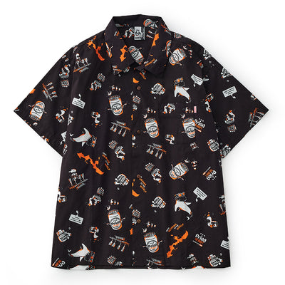 【チャムスコラボ】OKINAWA CALLING Shirt　BLACK